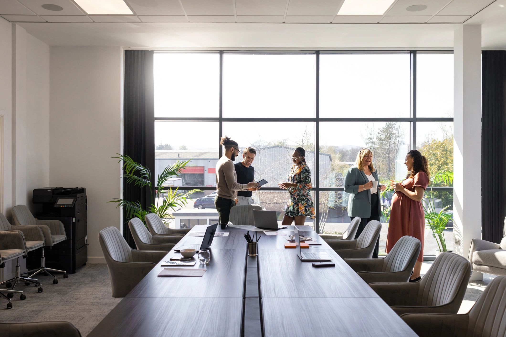Business colleagues in discussion during a strategic planning session